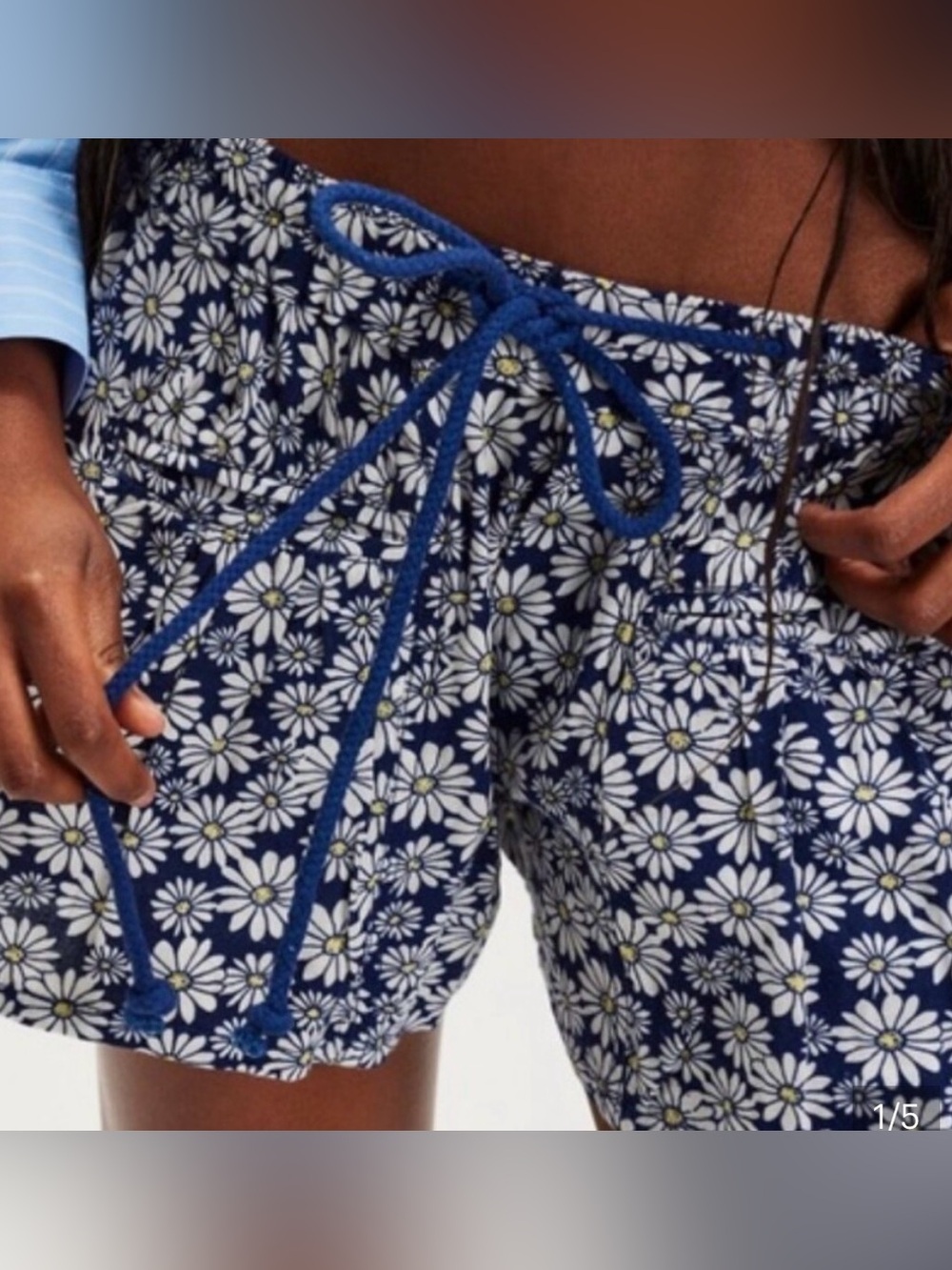 FREE PEOPLE Floral Daisy Navy Women’s Lounge Shorts